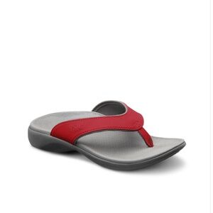 New in box Doctor Comfort Shannon red sandals. 9W